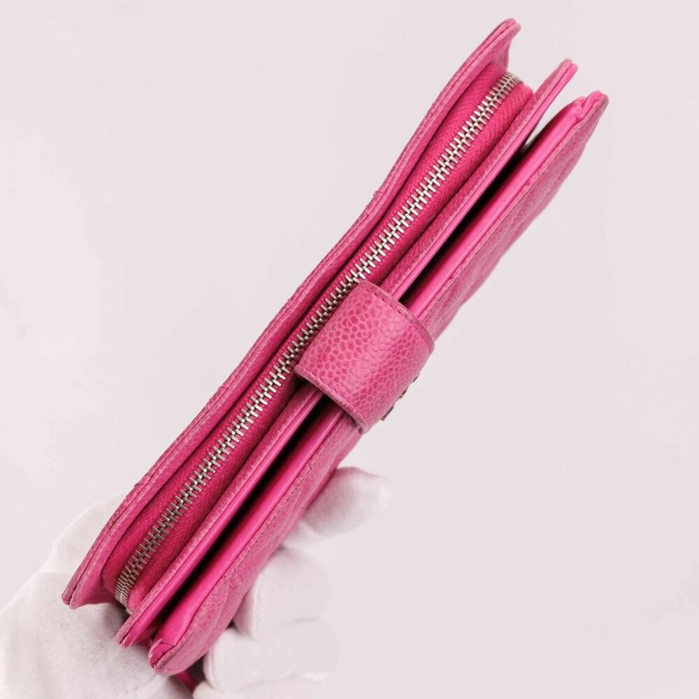 Authentic Chanel Matelasse Pink Caviar Wallet - Picture 11 of 16